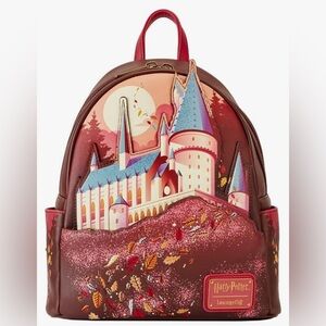 Loungefly Harry Potter Hogwarts Fall Leaves Mini Backpack